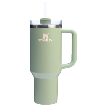 Splash-Resistant FlowState The Quencher H2.0 Flowstate Tumbler  | Stanley Create D332L - Double-Wall Vacuum Insulated Travel Tumbler with Straw Detail