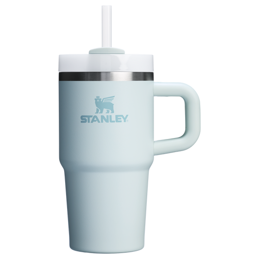 Large Capacity The Quencher H2.O Flowstate Tumbler with Handle | Stanley Create D309N - Double-Wall Vacuum Insulated Travel Tumbler with Straw - Meadow