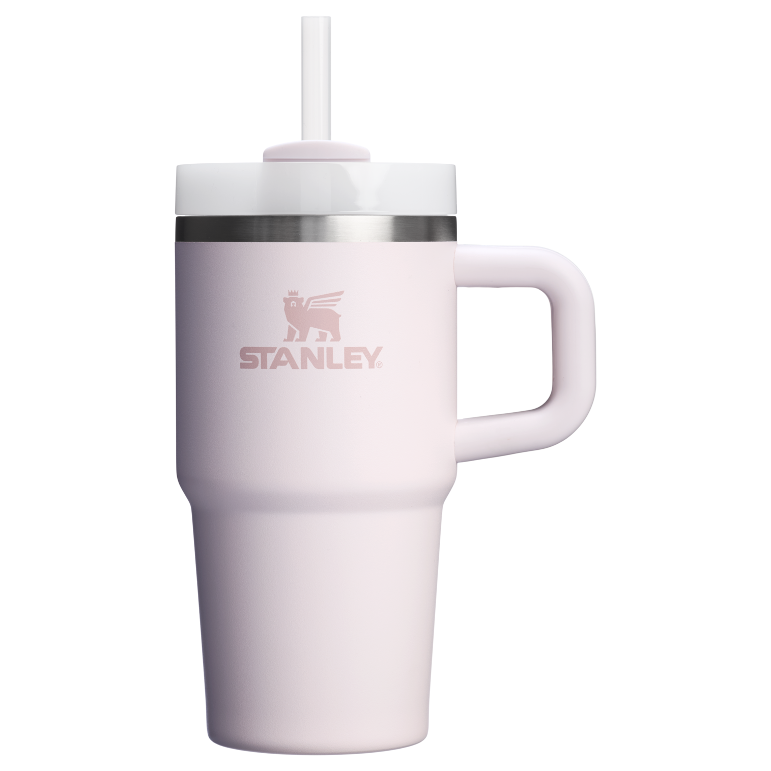 Insulated Travel The Quencher H2.O Flowstate Tumbler D069R - Double-Wall Vacuum Insulated Travel Tumbler with Straw - Rose Quartz 2.0