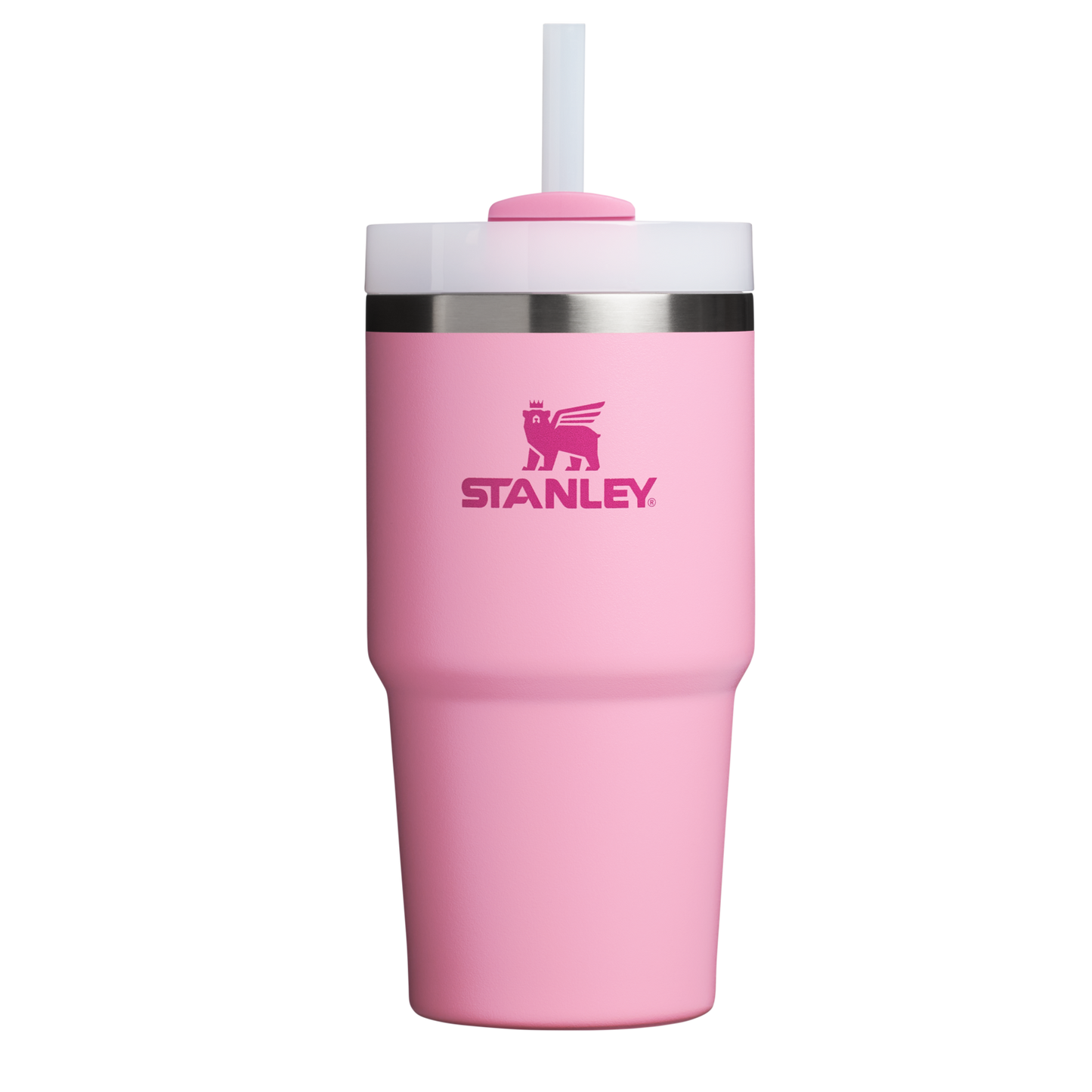 Splash-Resistant FlowState The Quencher H2.0 Flowstate Tumbler D030T - Double-Wall Vacuum Insulated Travel Tumbler with Straw - Ash