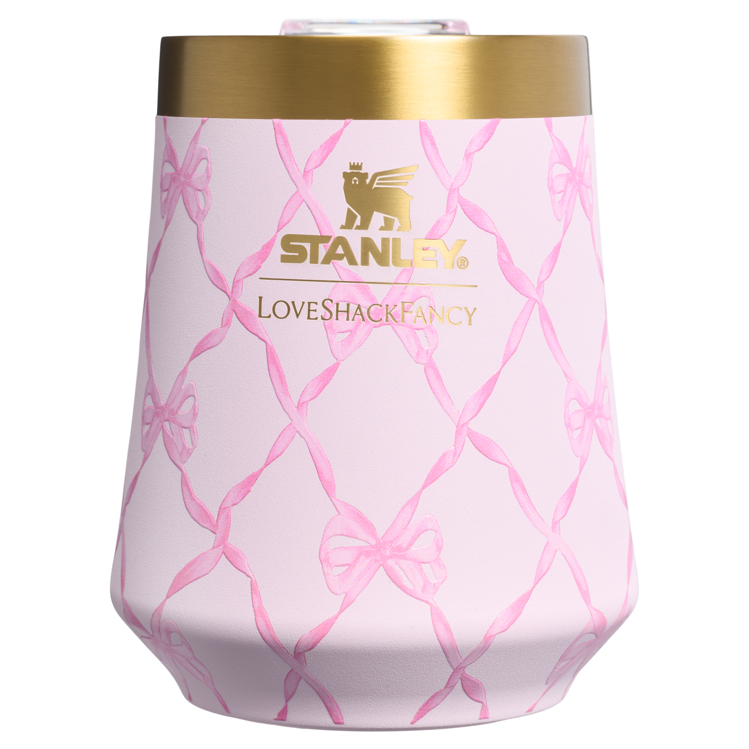Flavor-Preserving Stanley 1913 x LoveShackFancy Holiday Reserve Wine Tumbler D204X - Premium Insulated Egg-Shaped Wine Glass for Outdoors Detail