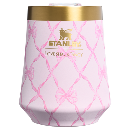 Flavor-Preserving Stanley 1913 x LoveShackFancy Holiday Reserve Wine Tumbler D204X - Premium Insulated Egg-Shaped Wine Glass for Outdoors Detail