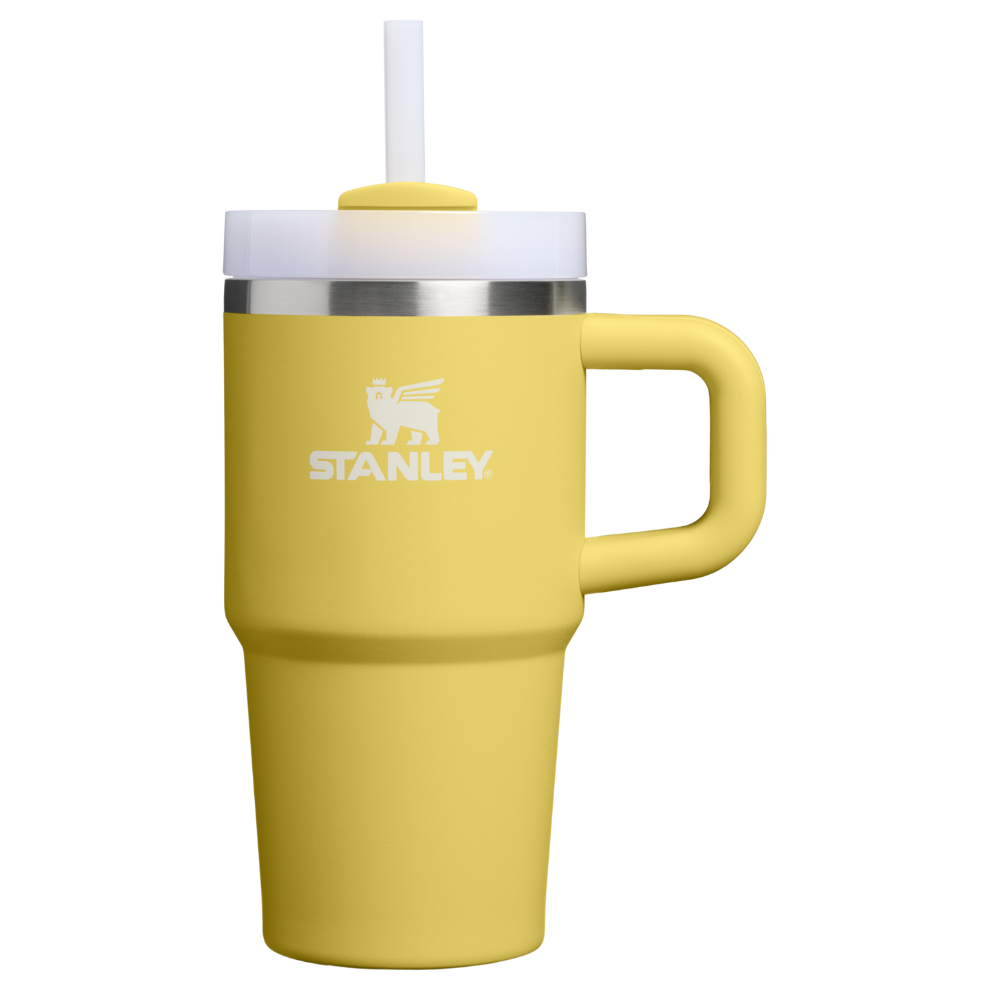 Insulated Travel The Quencher H2.O Flowstate Tumbler D069R - Double-Wall Vacuum Insulated Travel Tumbler with Straw - Daffodil