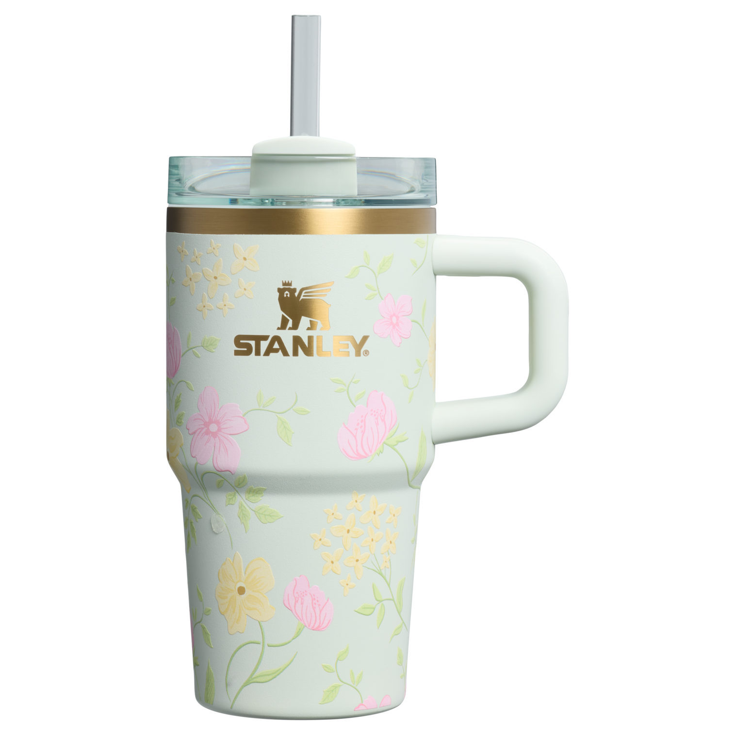 Double-Wall Vacuum The Easter Quencher H2.0  Flowstate Tumbler D259S - Double-Wall Vacuum Insulated Travel Tumbler with Straw - Spring Blossoms
