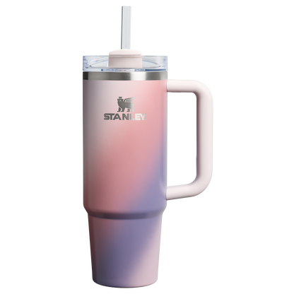 Splash-Resistant FlowState The Quencher H2.0 Flowstate Tumbler D051L - FlowState 3-Position Lid Insulated Travel Mug - Dawn Spiral