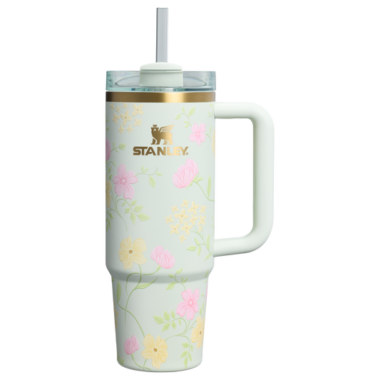 Insulated Travel The Easter Quencher H2.0 Flowstate Tumbler D257F - 40oz Large Capacity Car-Cup Friendly Quencher - Spring Blossoms