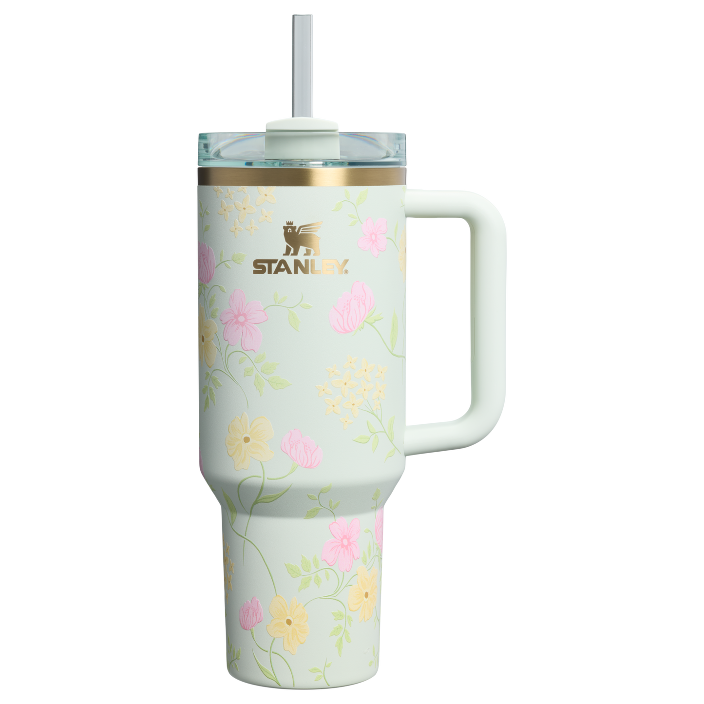 Car-Cup Friendly The Easter Quencher H2.0 Flowstate Tumbler D256K - Double-Wall Vacuum Insulated Travel Tumbler with Straw - Spring Blossoms
