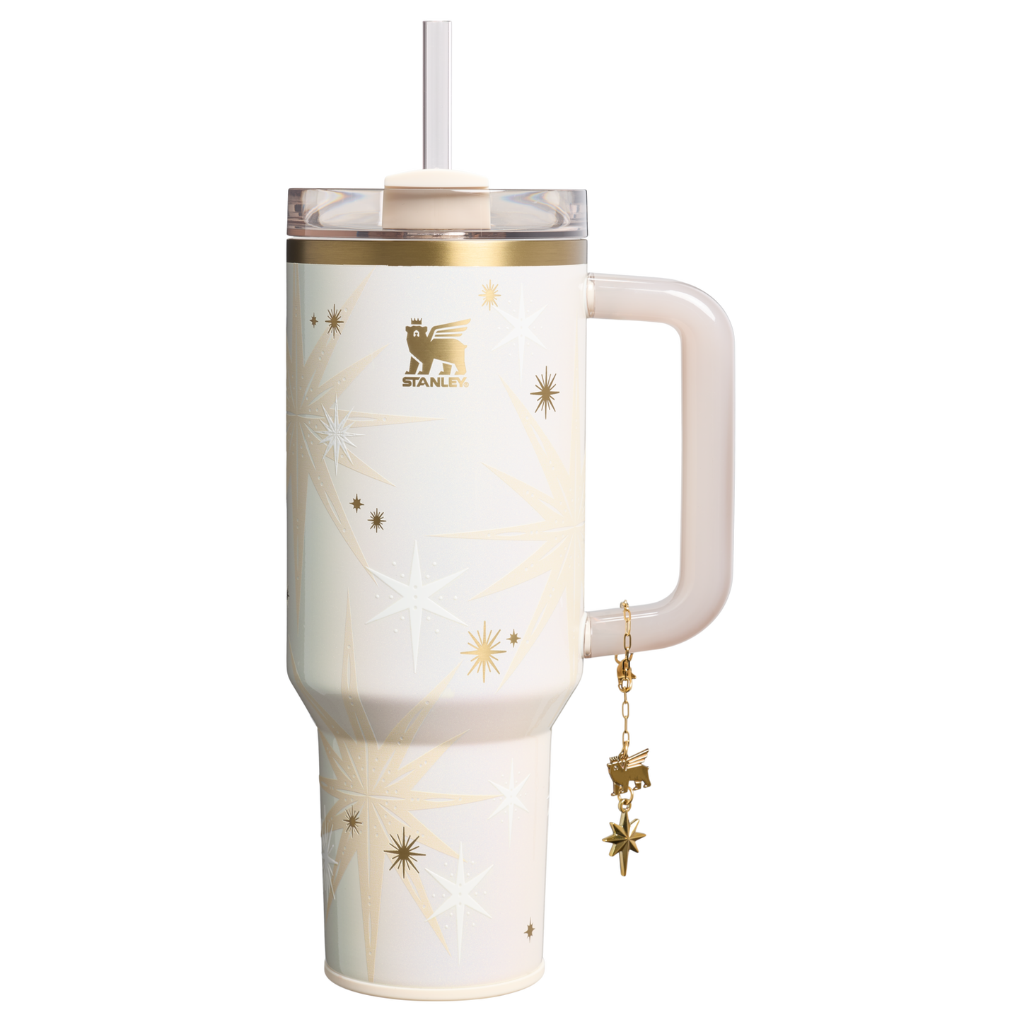 Insulated Travel The Quencher Luxe H2.0 Flowstate Tumbler D208F - Premium Stainless Steel Straw Cup for All-Day Hydration - Starlight Shimmer