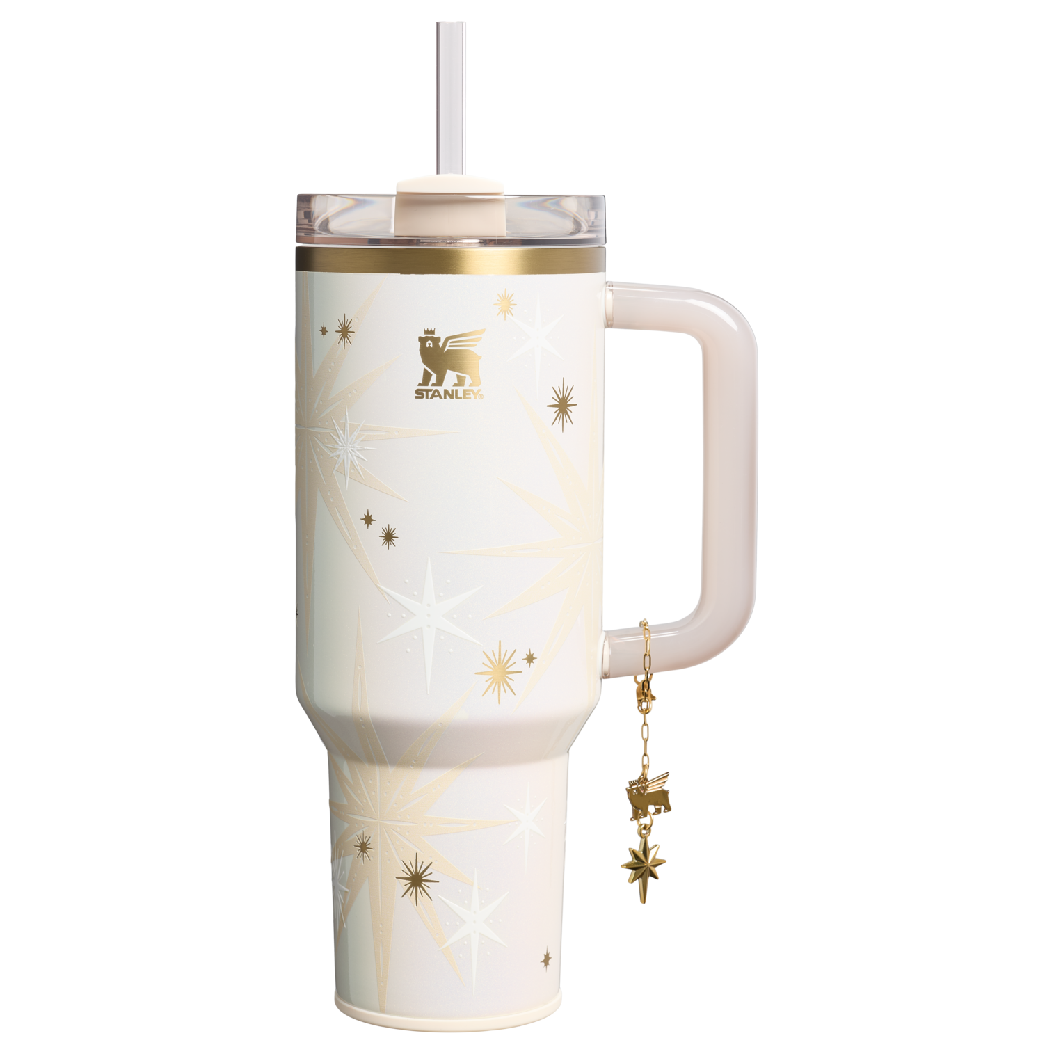 Insulated Travel The Quencher Luxe H2.0 Flowstate Tumbler D208F - Premium Stainless Steel Straw Cup for All-Day Hydration - Starlight Shimmer