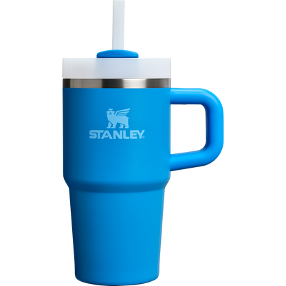 Large Capacity The Quencher H2.O Flowstate Tumbler with Handle | Stanley Create D309N - Double-Wall Vacuum Insulated Travel Tumbler with Straw Detail