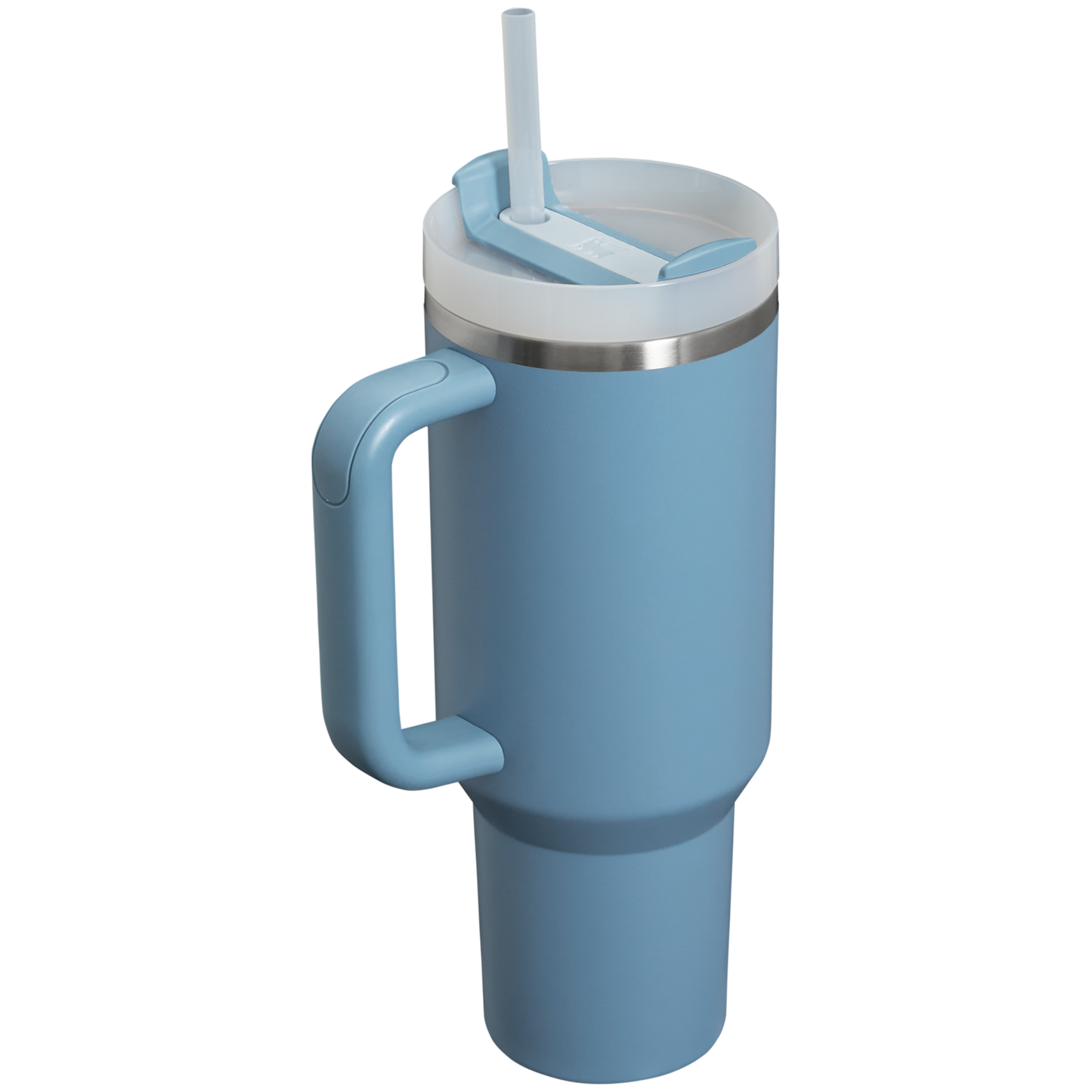 Splash-Resistant FlowState The Quencher H2.0 Flowstate Tumbler  | Stanley Create D332L - Double-Wall Vacuum Insulated Travel Tumbler with Straw Detail