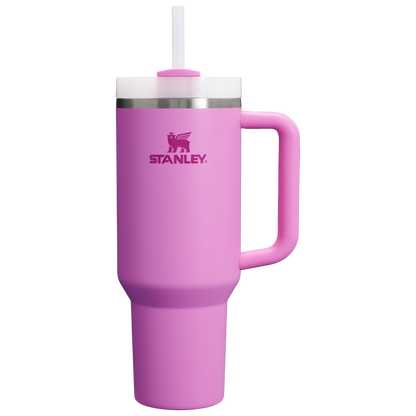 Insulated Travel The Quencher H2.0 Flowstate Tumbler D050X - 40oz Large Capacity Car-Cup Friendly Quencher - Peony