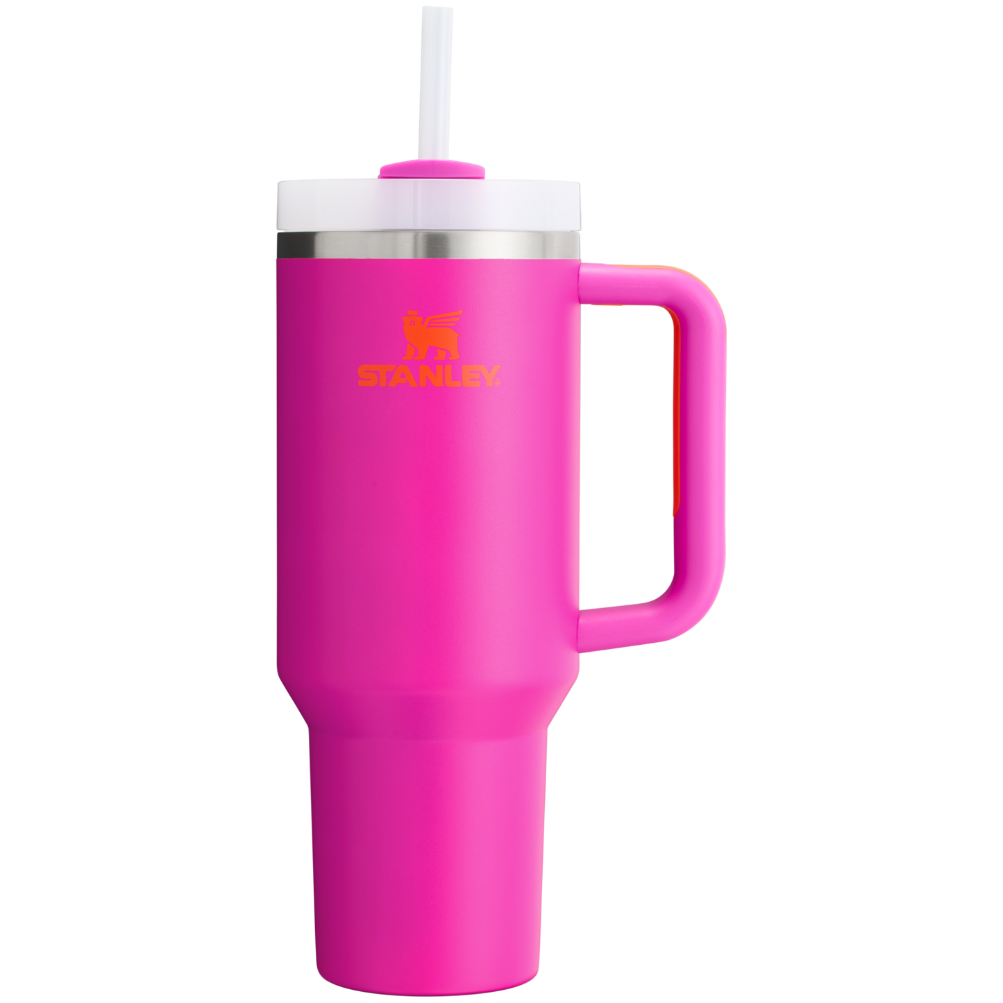 Splash-Resistant FlowState The Quencher H2.0 Flowstate Tumbler  | Stanley Create D332L - Double-Wall Vacuum Insulated Travel Tumbler with Straw Detail