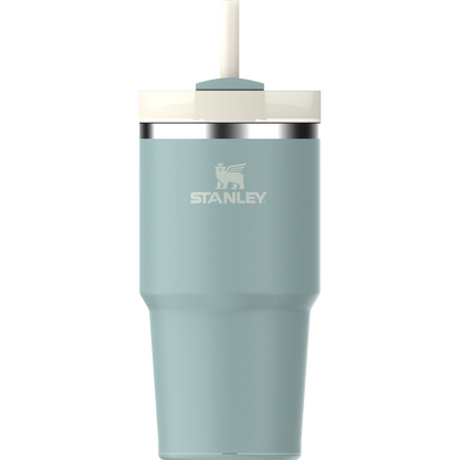 Splash-Resistant FlowState The Quencher H2.0 Flowstate Tumbler D030T - Double-Wall Vacuum Insulated Travel Tumbler with Straw Detail