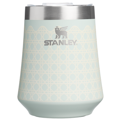 Premium Matte The Reserve Wine Tumbler D352C - Elegant Stemless Vacuum Insulated Wine Tumbler - Mist Rattan