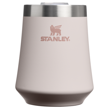 Shatterproof Luxury The Reserve Wine Tumbler D125V - Elegant Stemless Vacuum Insulated Wine Tumbler - Rose Quartz