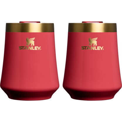 Premium Matte The Cheers & Cheer Reserve Wine Tumbler | 2-pack D190T - Elegant Stemless Vacuum Insulated Wine Tumbler Detail