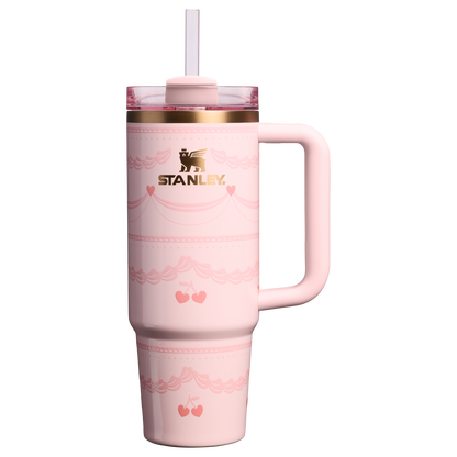 Car-Cup Friendly The Valentine’s Day Quencher H2.0 Flowstate Tumbler D232U - FlowState 3-Position Lid Insulated Travel Mug - Pink Velvet Cake