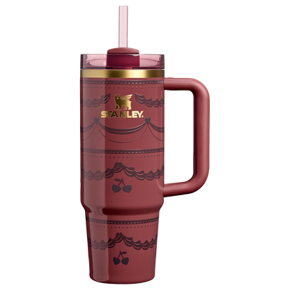 Car-Cup Friendly The Valentine’s Day Quencher H2.0 Flowstate Tumbler D232U - FlowState 3-Position Lid Insulated Travel Mug - Red Velvet Cake