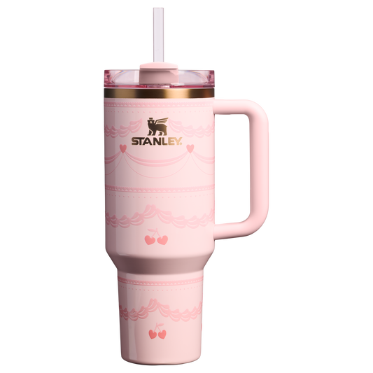 Double-Wall Vacuum The Valentine’s Day Quencher H2.0 Flowstate Tumbler D231T - FlowState 3-Position Lid Insulated Travel Mug - Pink Velvet Cake