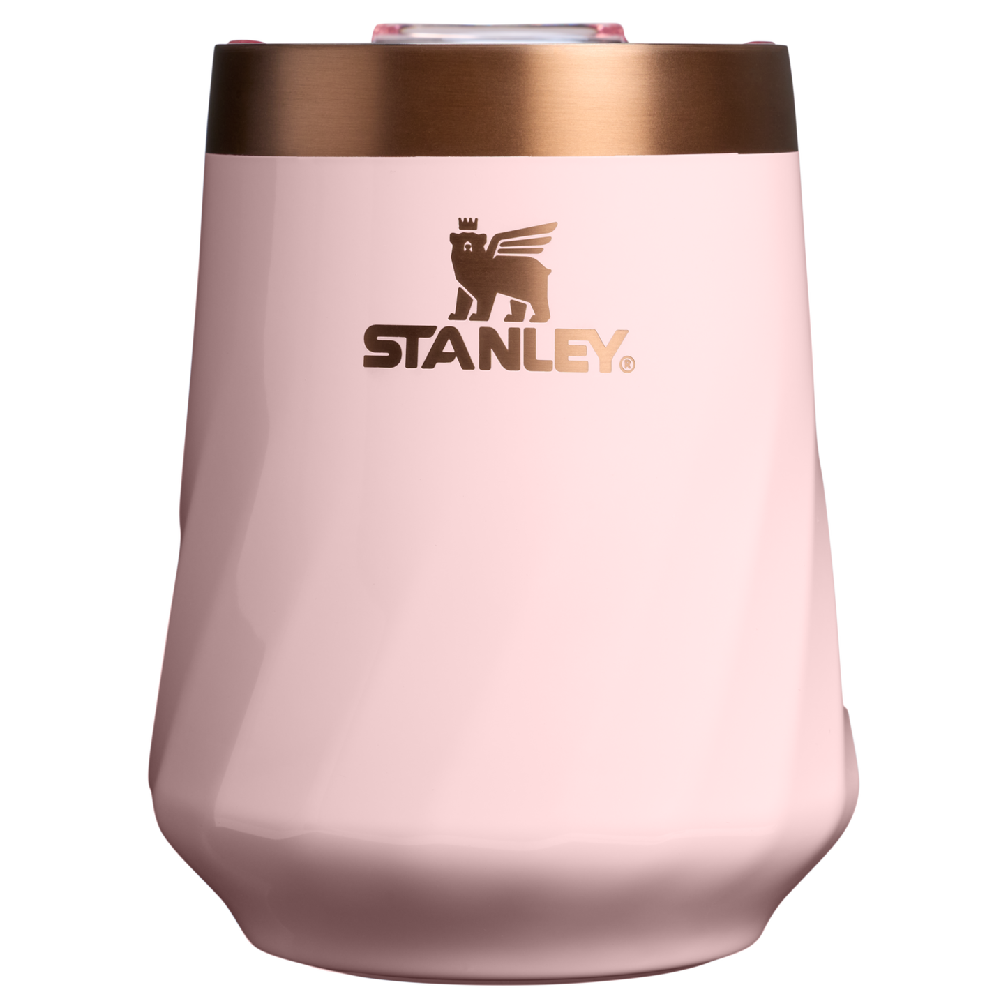 Shatterproof Luxury The Valentine’s Day Textured Reserve Wine Tumbler D233K - Reserve Collection Stainless Steel Whiskey Cup - Pink Velvet Gloss