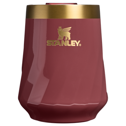 Shatterproof Luxury The Valentine’s Day Textured Reserve Wine Tumbler D233K - Reserve Collection Stainless Steel Whiskey Cup - Red Velvet Gloss