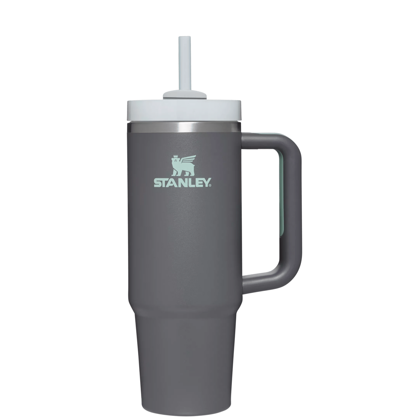 Splash-Resistant FlowState The Quencher H2.0 Flowstate Tumbler | Stanley Create D331C - Double-Wall Vacuum Insulated Travel Tumbler with Straw Detail